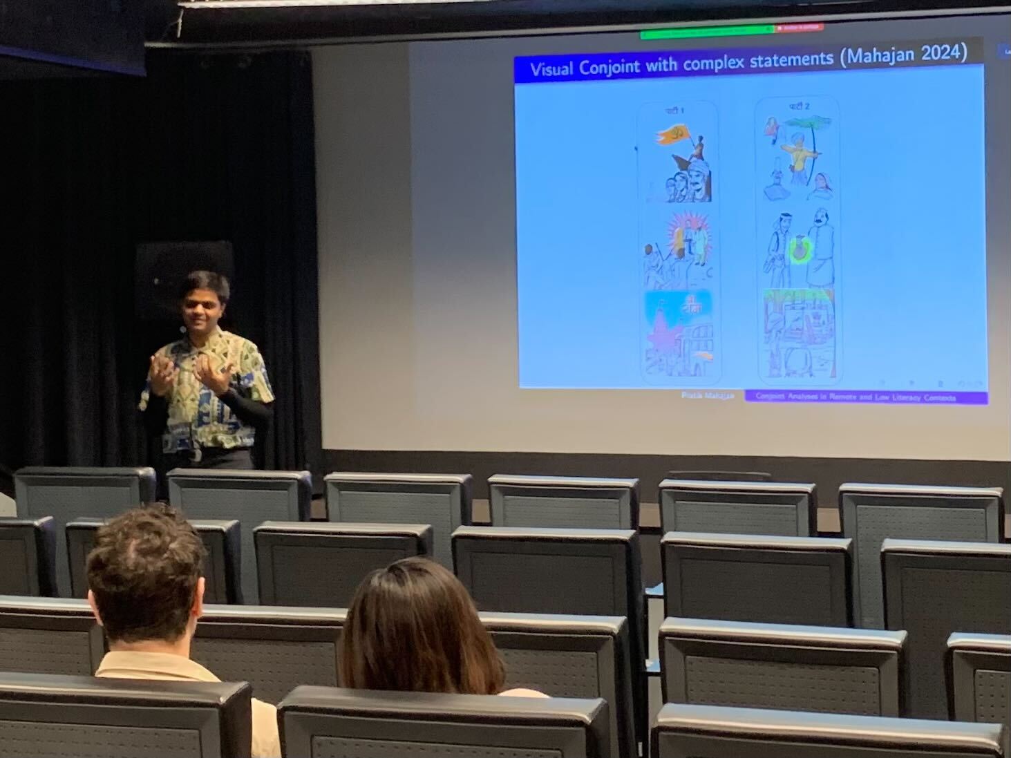 Teaching at the CSDC Winter Methods School.